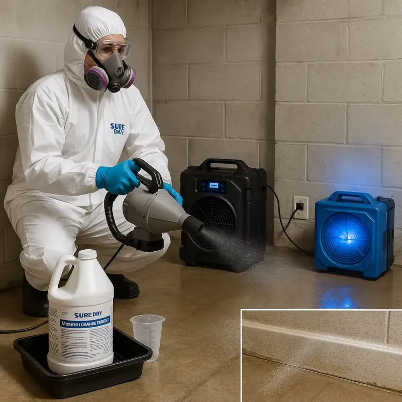Sanitization and Odor Removal process in Camp Springs, MD